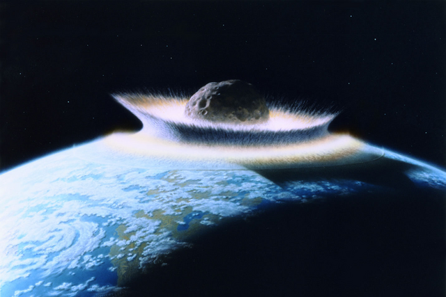 <p>Large asteroid impacts can melt significant amounts of material from Earth’s crust</p>