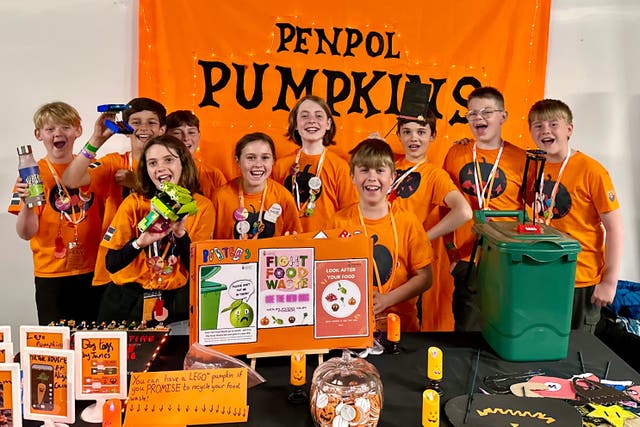 The Penpol Pumpkins have set up a GoFundMe campaign to try and raise £10,000 for their trip (Penpol School/Jacob Woolcock/PA)