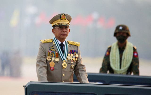 <p> Myanmar's junta chief Senior General Min Aung Hlaing</p>