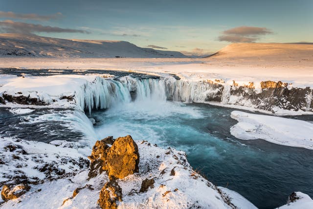 <p>With the pound rising against the Icelandic krona, you could be visiting Godafoss Falls on your next trip </p>