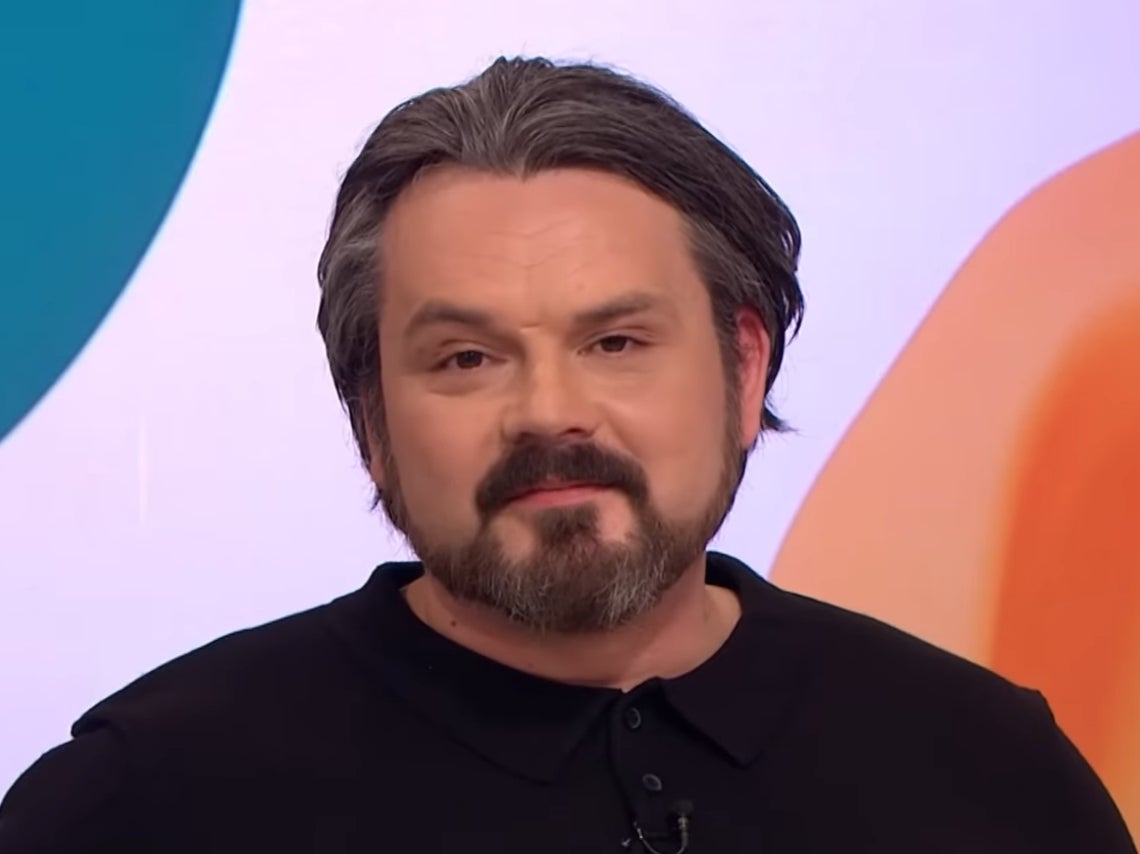 Paul Cattermole appearing on ‘Loose Women’ in 2018