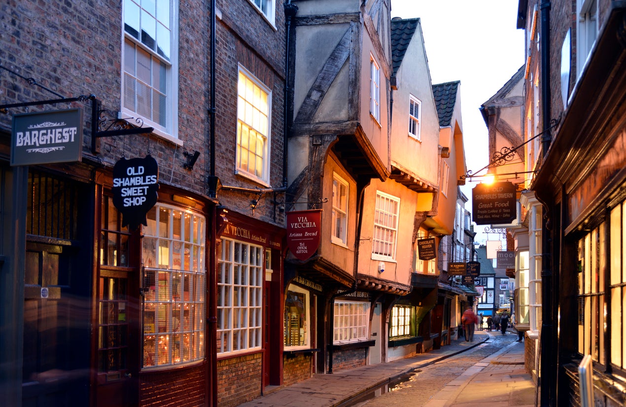 The Shambles is a medieval shopping street in York