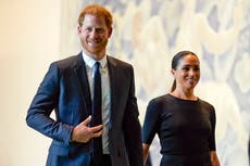Prince Harry discusses Meghan’s absence on UK trip