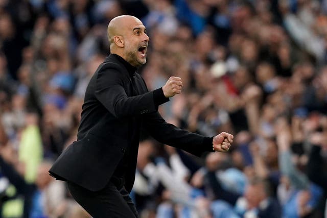 Pep Guardiola mist prepare his Manchester City side to face Inter Milan in the Champions League final (Martin Rickett/PA)