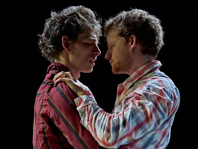 <p>Mike Faist and Lucas Hedges in ‘Brokeback Mountain'</p>