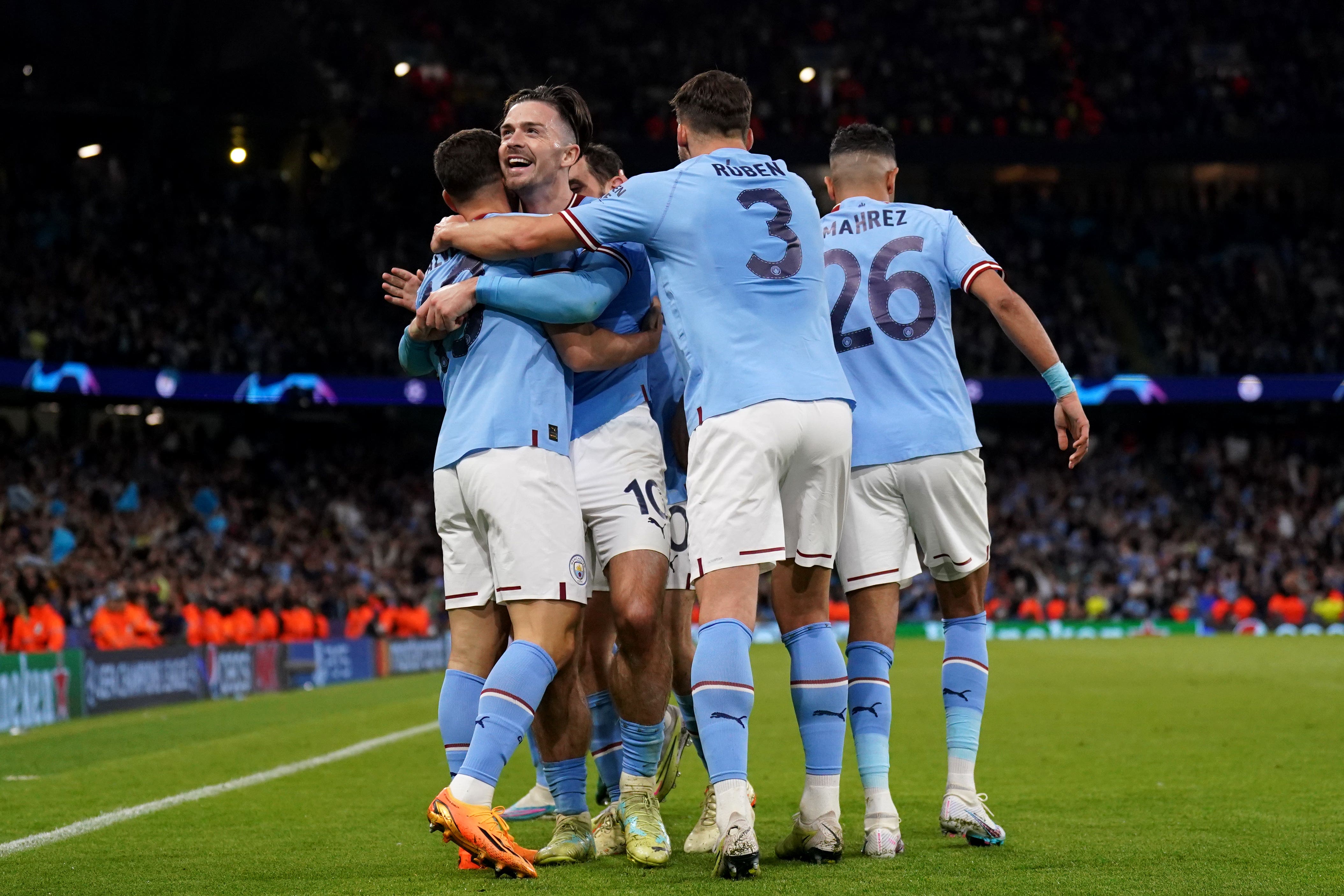 Manchester City Celebrate Big Champions League Win Thursday S Sporting Social The Independent