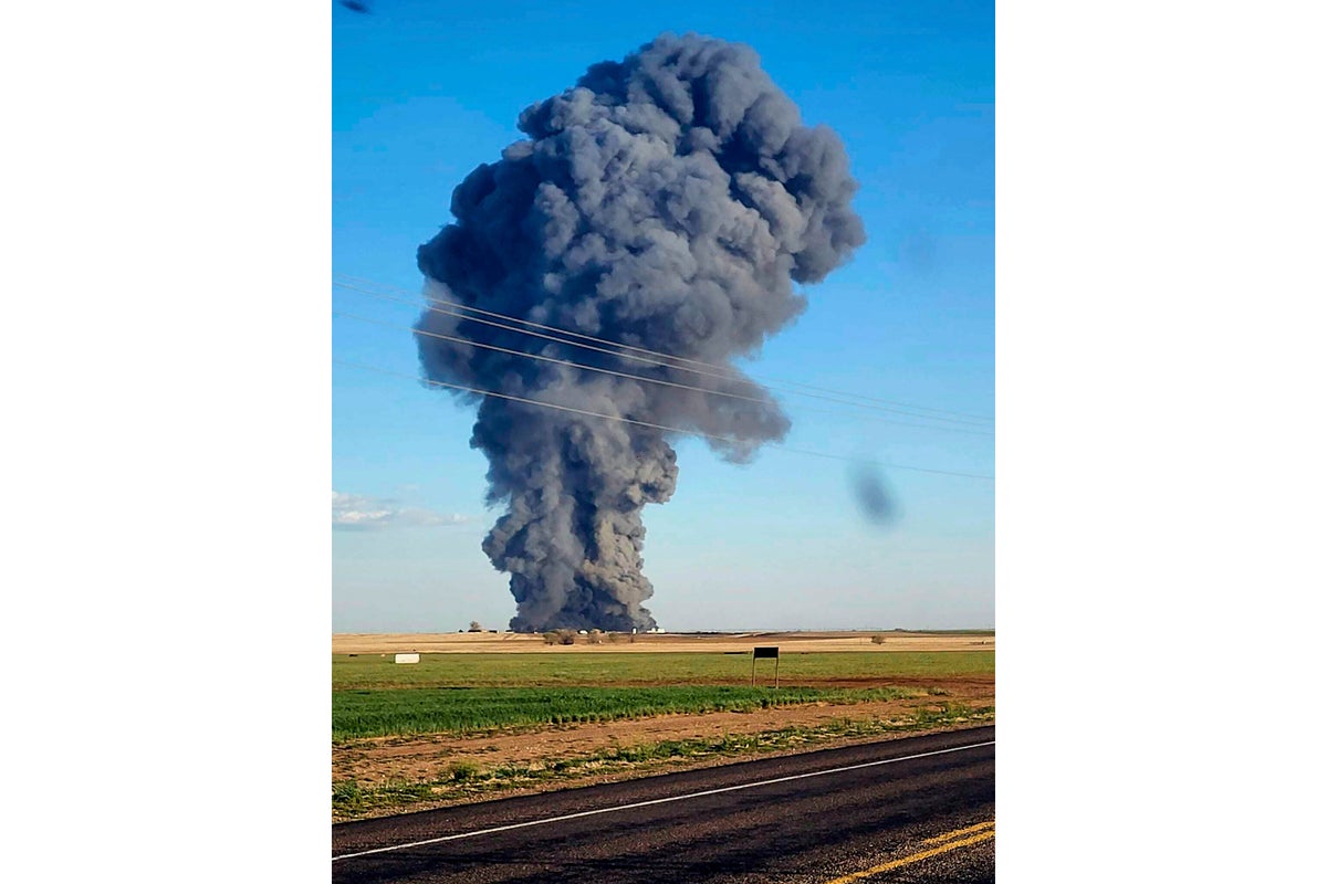 Massive Texas dairy farm blaze caused by engine fire in manure hauler