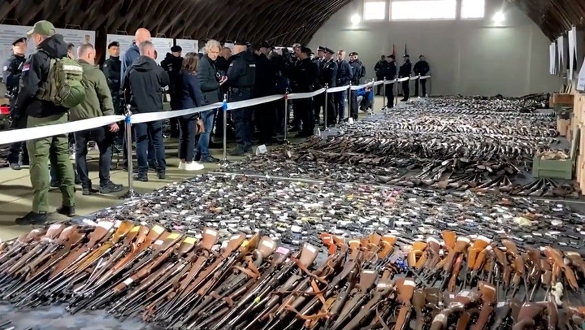 Serbian citizens surrender 13,000 unregistered weapons after mass shootings