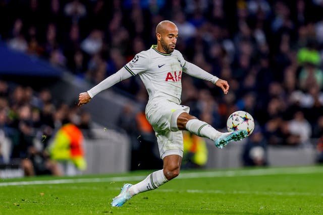 Lucas Moura will leave Tottenham at the end of the season (Steven Paston/PA)