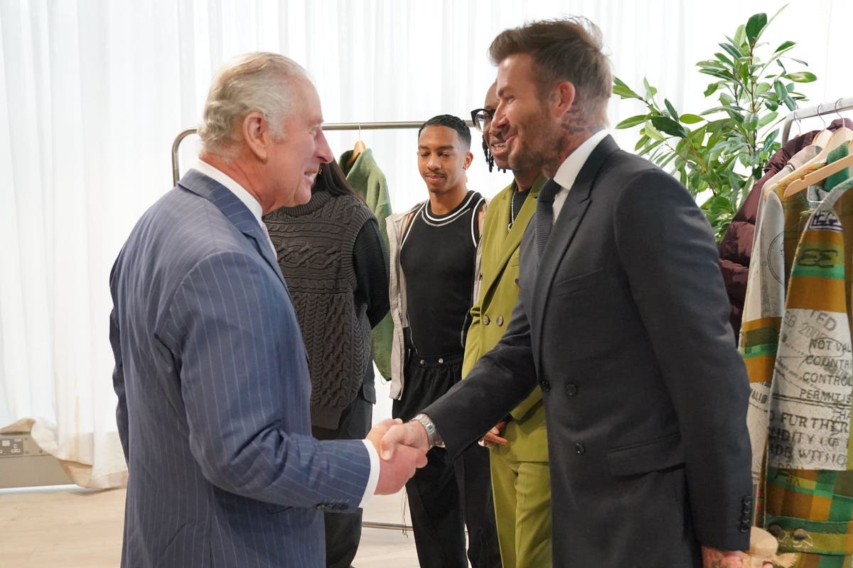 David Beckham &lsquo;very excited&rsquo; to meet King at prestigious fashion award ceremony