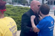 GOP Rep Clay Higgins filmed shoving activist who questioned Lauren Boebert’s divorce