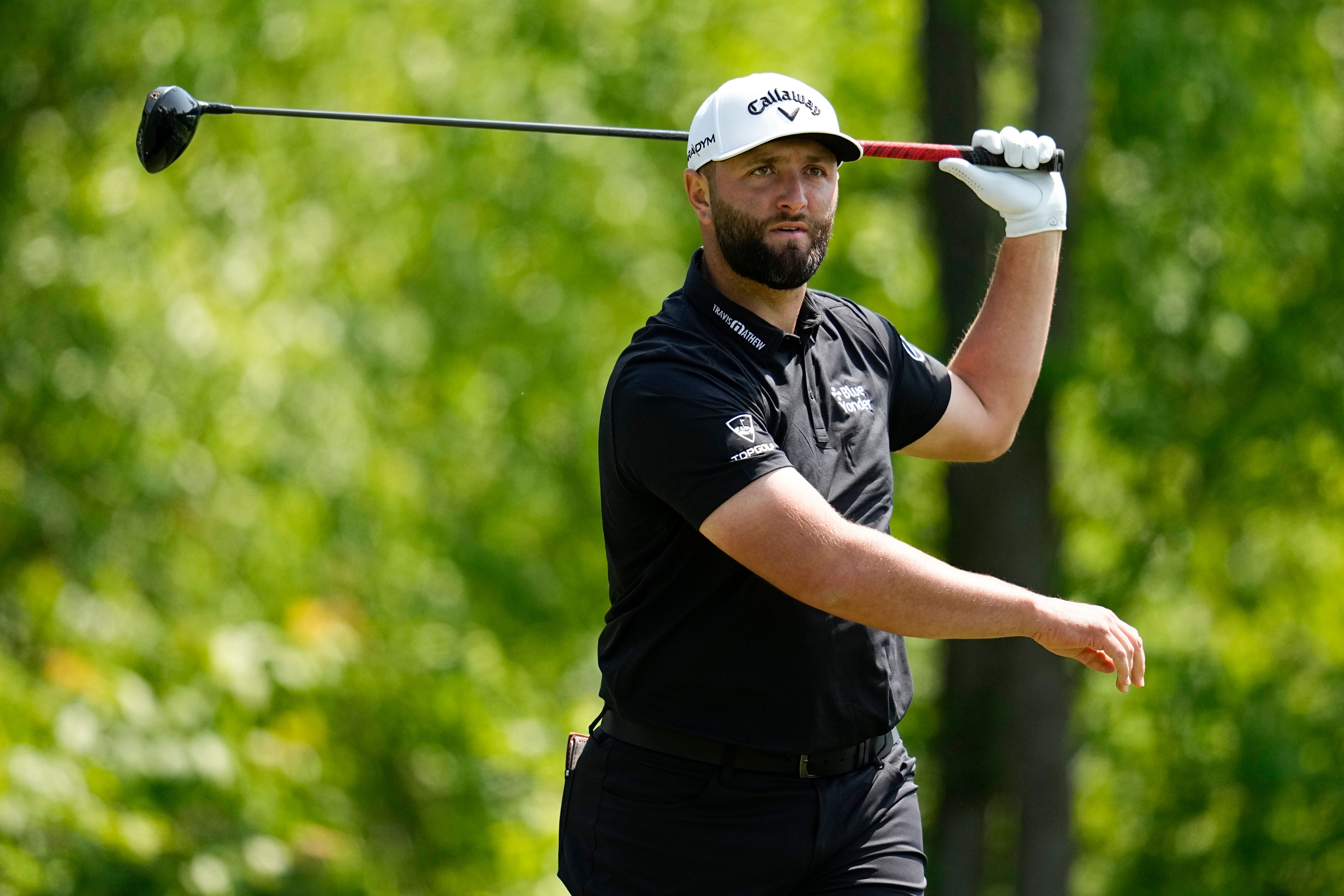 World number one Jon Rahm faced an uphill battle to make the halfway cut on day two of the 105th US PGA Championship at Oak Hill (Abbie Parr/AP)