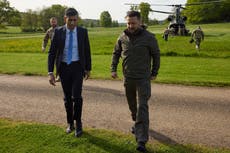 Ukraine-Russia war – live: Zelensky to make surprise appearance in person at G7 summit in Japan