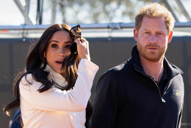 The Duke and Duchess of Sussex (Peter Dejong/AP)