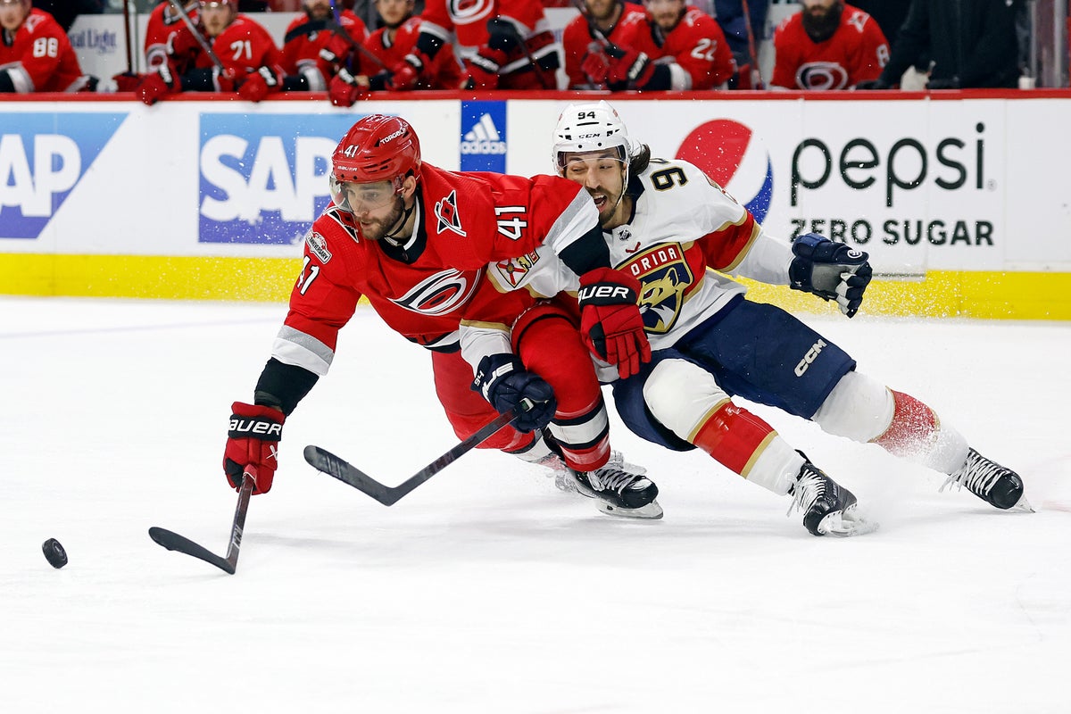 Tkachuk ends 6th-longest game in NHL history, Panthers outlast Hurricanes 3-2 in 4th OT