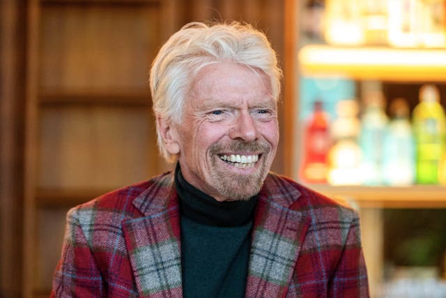 Sir Richard Branson has seen his fortune shrink by more than 40% in a year after revealing his Virgin empire suffered big losses during the pandemic (Euan Cherry/ PA)