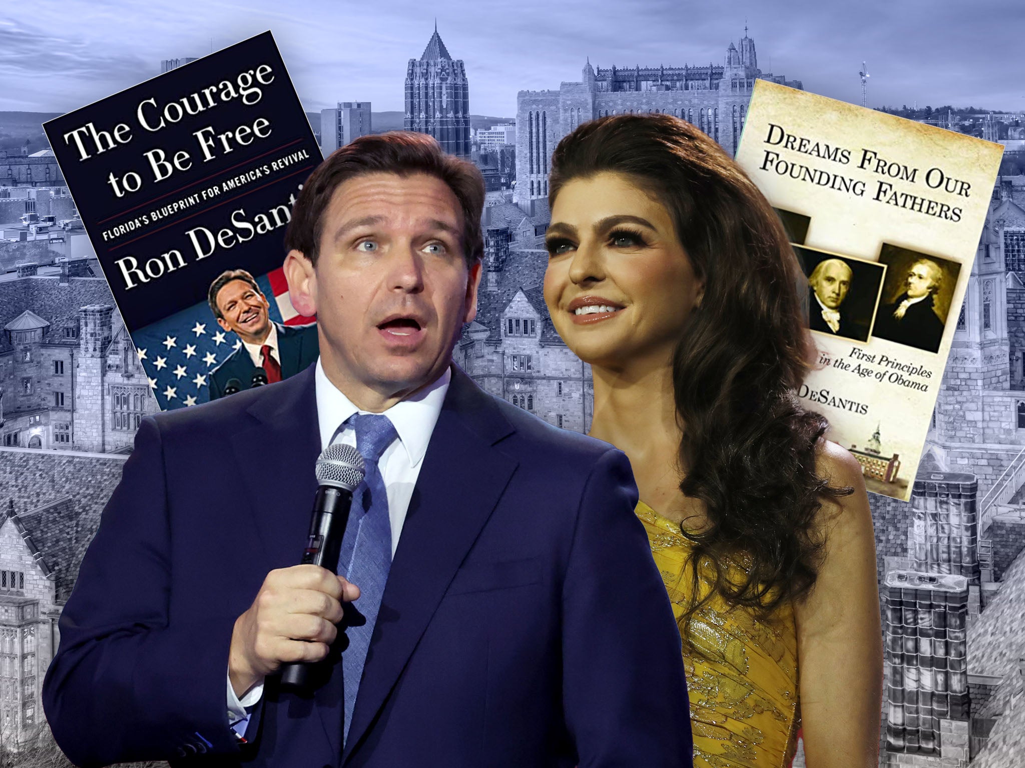 <p>Ron DeSantis and his wife Casey are hoping to move into the White House in January 2025. They face plenty of obstacles </p>