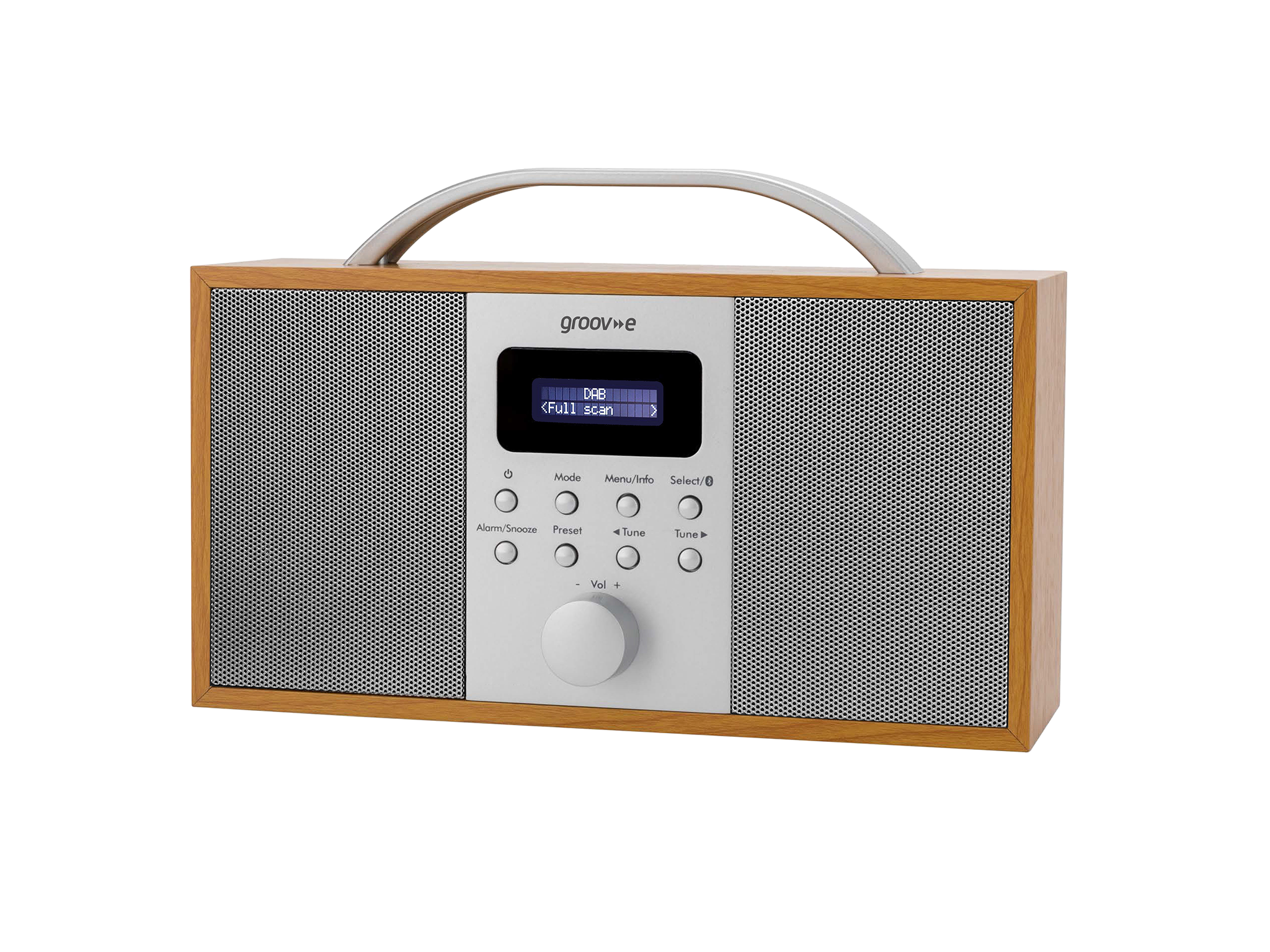 best Bluetooth speakers review Groove-e Boston wooden DAB & FM radio with Bluetooth