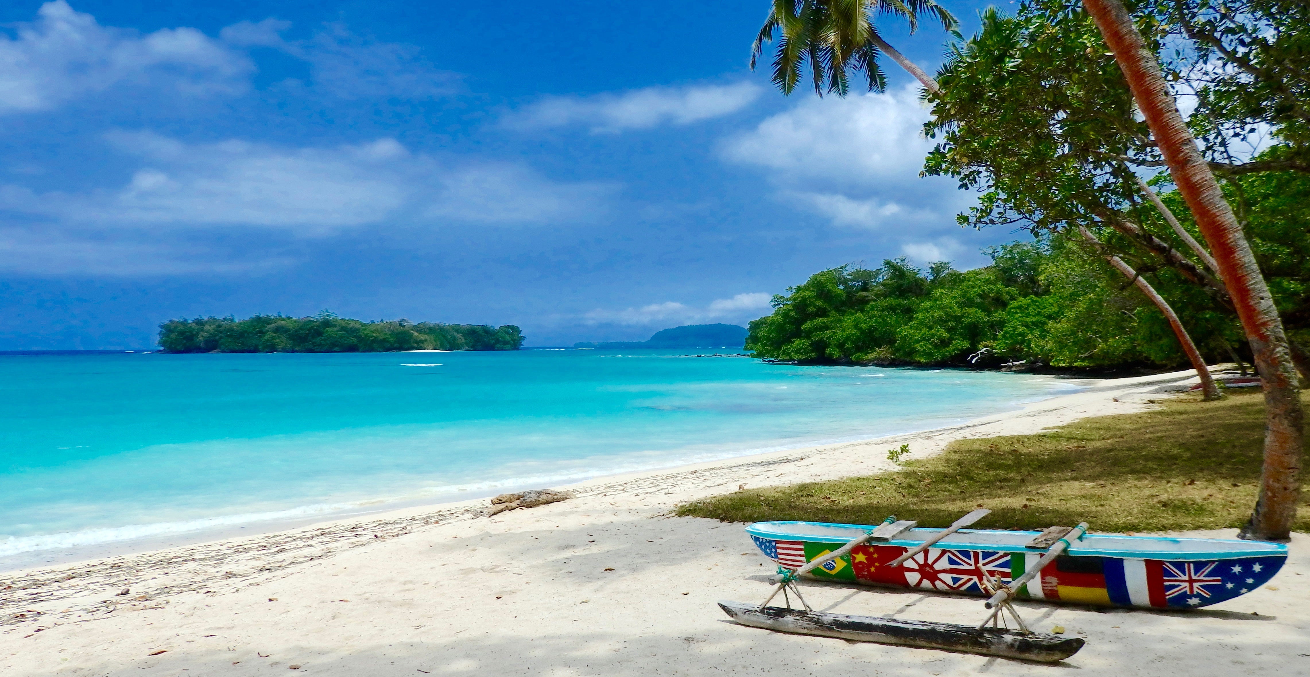 The white sand Champagne Beach in Vanuatu