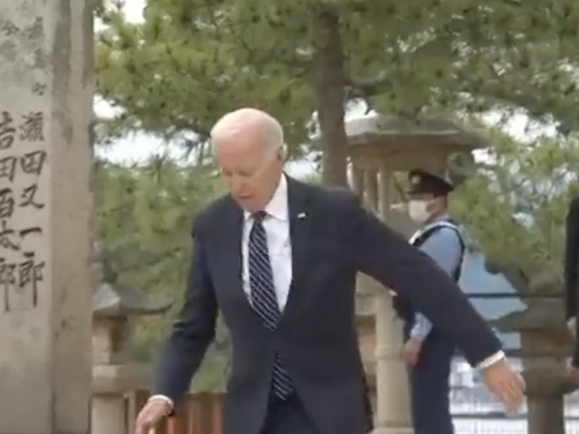 Joe Biden Stumbles While Coming Down The Stairs At The G7 Summit In Japan