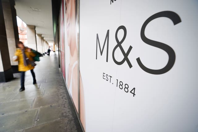 A general view of a Marks and Spencer’s store on Oxford Street (James Manning/PA)