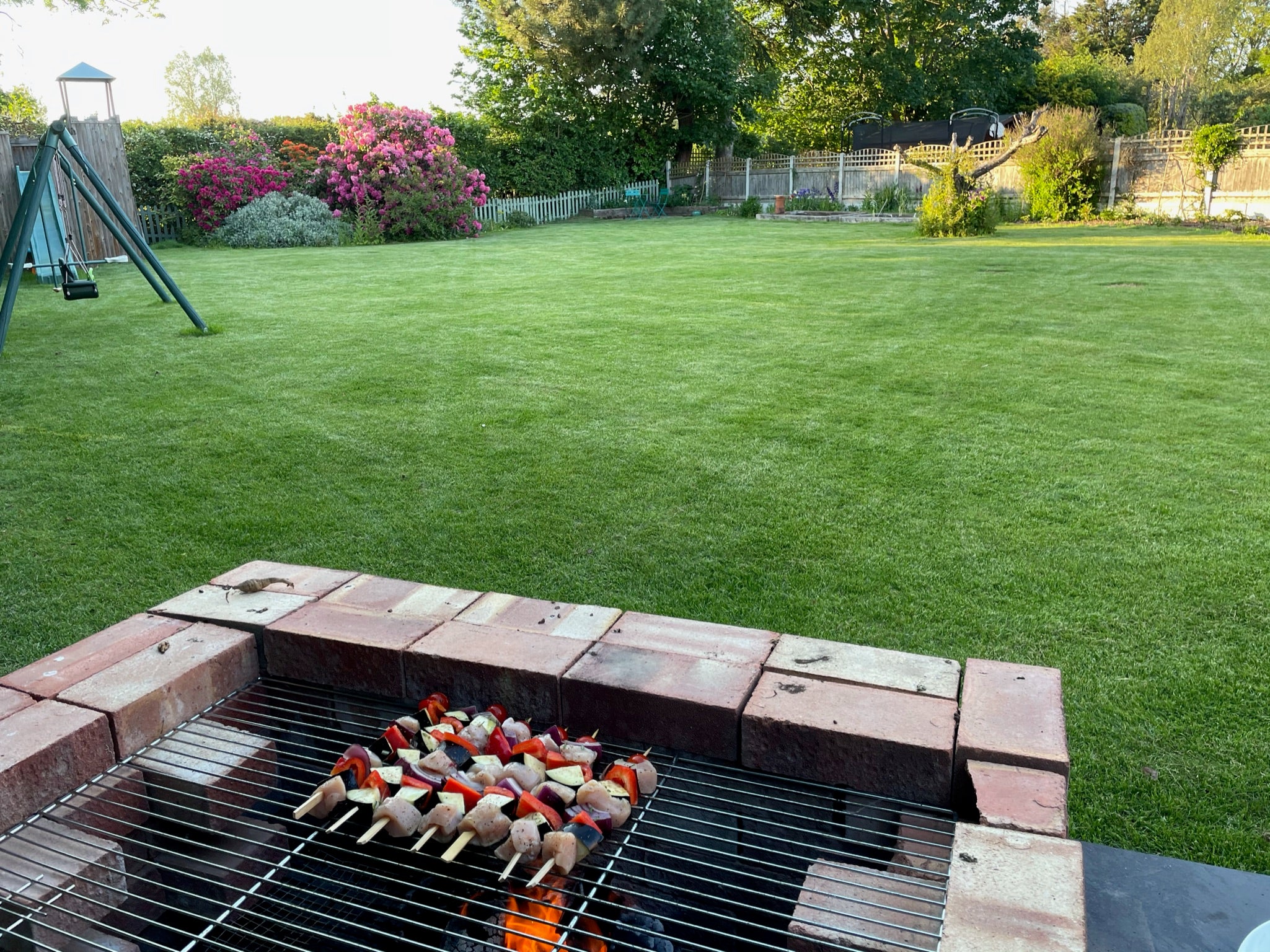 Tom Peck’s lawn in prime condition