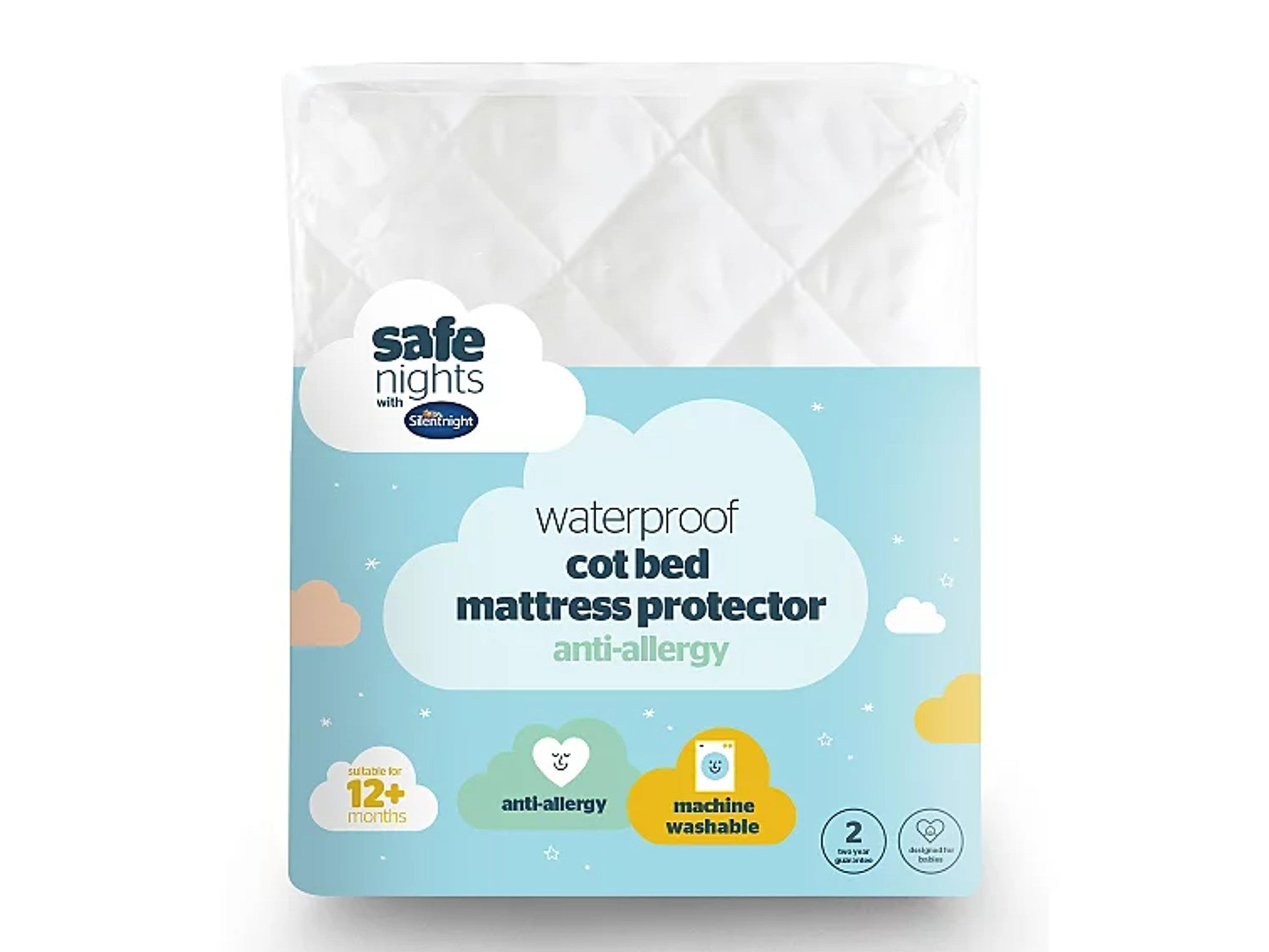 Cot bed waterproof mattress protector