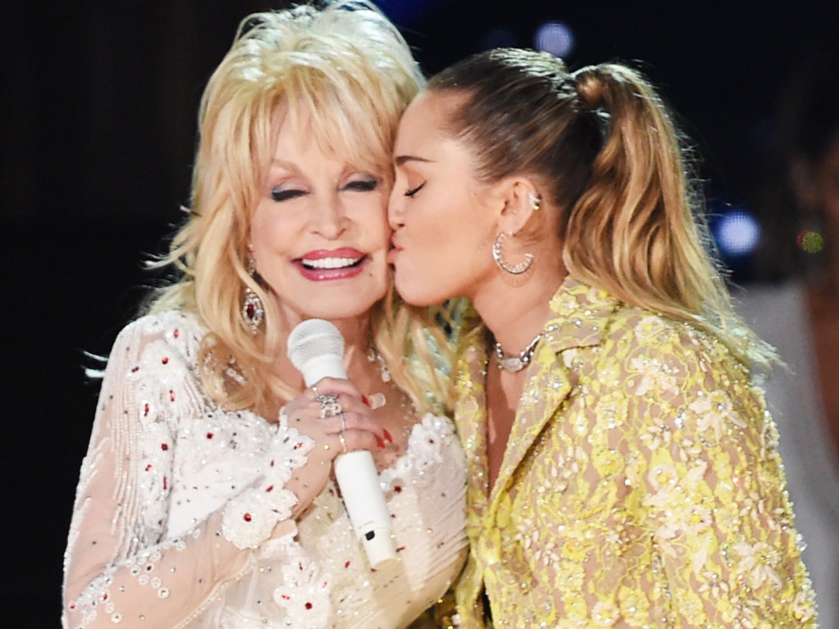 ‘She’s always done what she had to do’: Dolly Parton with goddaughter Miley Cyrus