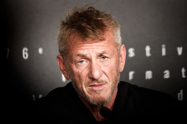 <p>Sean Penn attends the "Black Flies" press conference at the 76th annual Cannes film festival at Palais des Festivals on May 19, 2023 in Cannes, France. (Photo by Sebastien Nogier/Pool/Getty Images)</p>