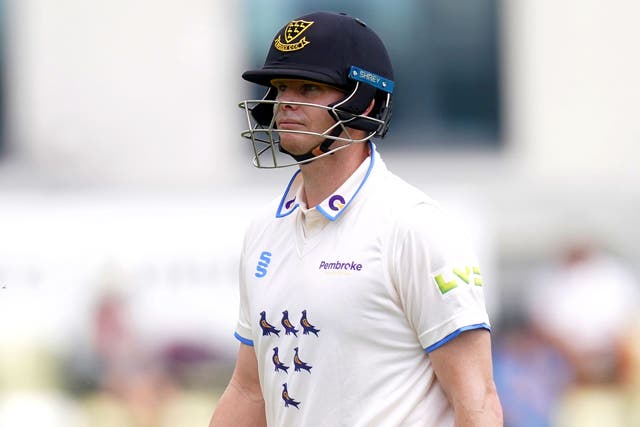 Steve Smith was denied a century at Hove (Mike Egerton/PA)