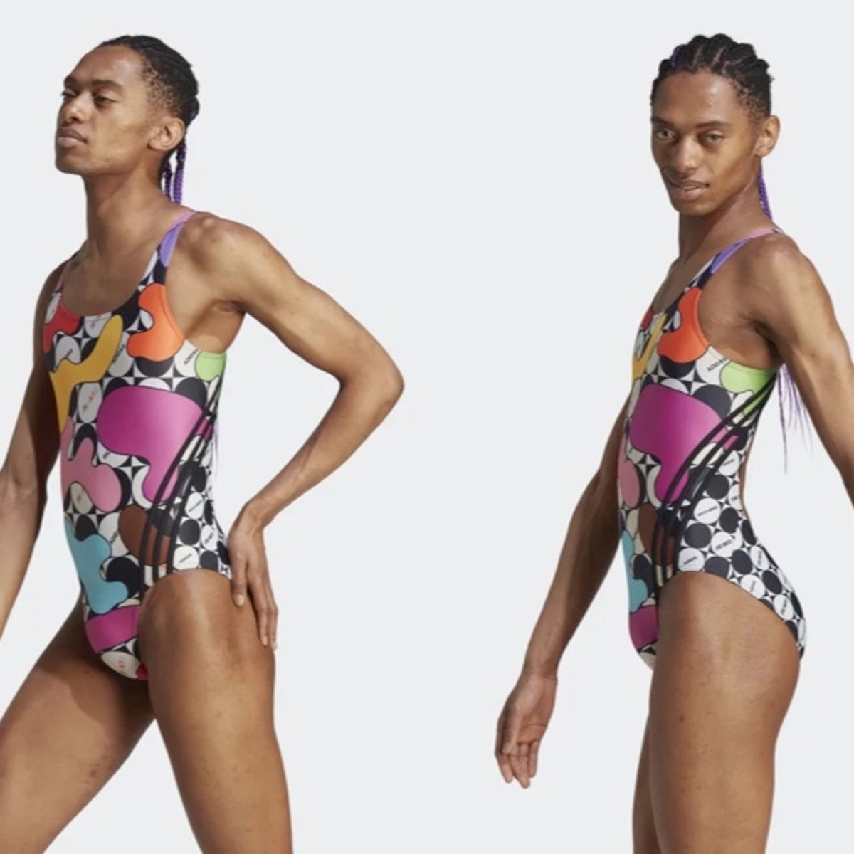 kogel maagd japon Adidas defended amid backlash over gender-inclusive Pride Month swimsuit  model | The Independent