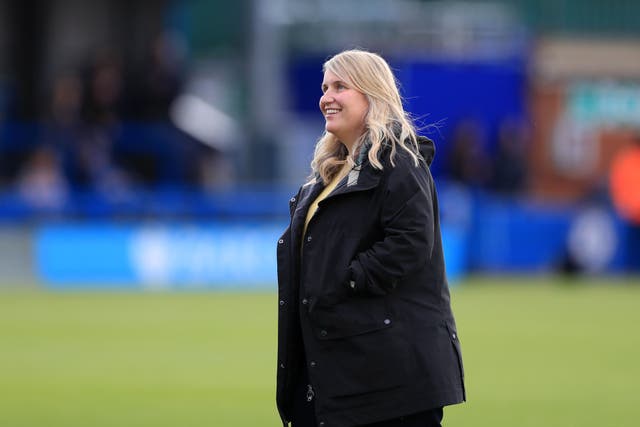 Emma Hayes’ Chelsea could be crowned WSL champions on Sunday (Bradley Collyer/PA)