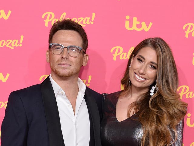 <p>Joe Swash and Stacey Solomon</p>