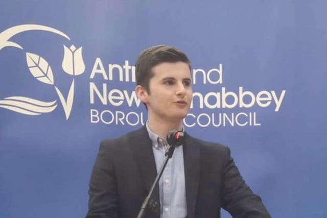 Lewis Boyle has been elected to Antrim and Newtownabbey Council at the age of 18 (Alliance Party/PA)