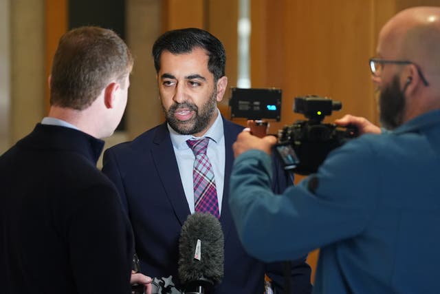 Humza Yousaf addressed the SNP’s issues in North Lanarkshire (Andrew Milligan/PA)