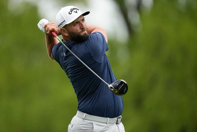 Jon Rahm made the halfway cut in the US PGA Championship with a shot to spare (Abbie Parr/AP)