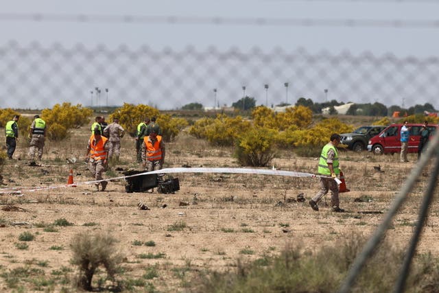 <p>Spain Zaragoza F18 Accident</p>