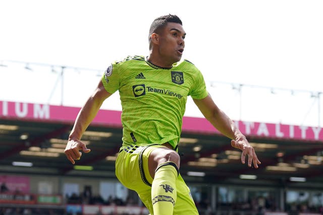 Casemiro scored a superb goal for Manchester United to seal victory at the Vitality Stadium (Adam Davy/PA)