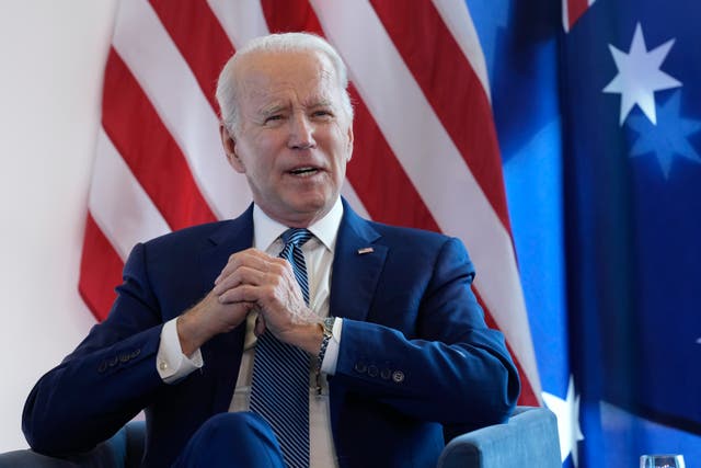 <p>President Joe Biden in Hiroshima for the G7 summit. He cut his overseas trip short to return to US for debt ceiling talks with Republicans  </p>
