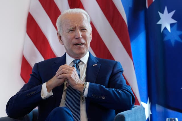 <p>President Joe Biden in Hiroshima for the G7 summit. He cut his overseas trip short to return to US for debt ceiling talks with Republicans  </p>