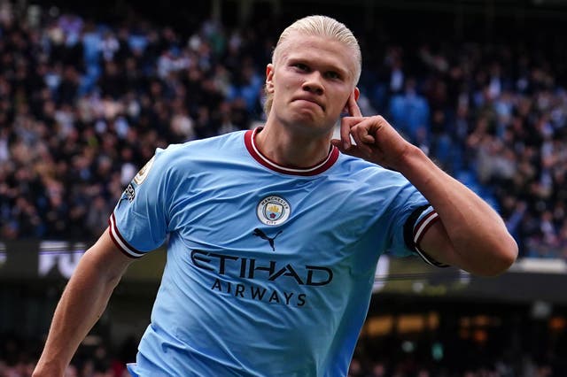 Erling Haaland has fired Manchester City to the title (Martin Rickett/PA)