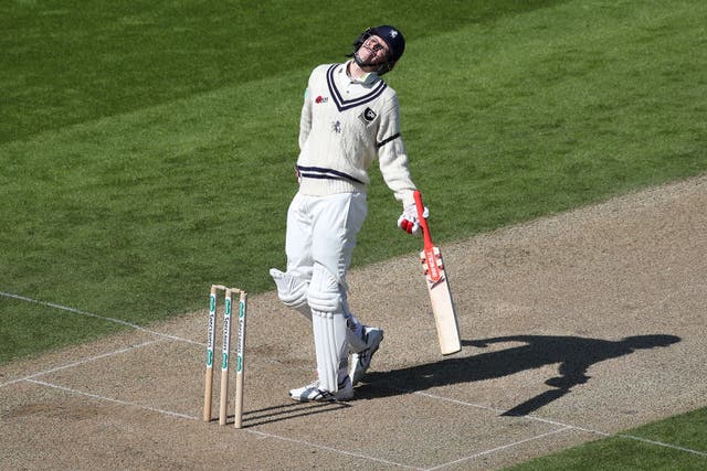Zak Crawley could not stop Kent from sliding to a heavy defeat at Surrey (David Davies/PA)