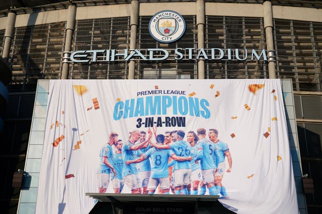 Manchester City have won the last three Premier League titles (Martin Rickett/PA)