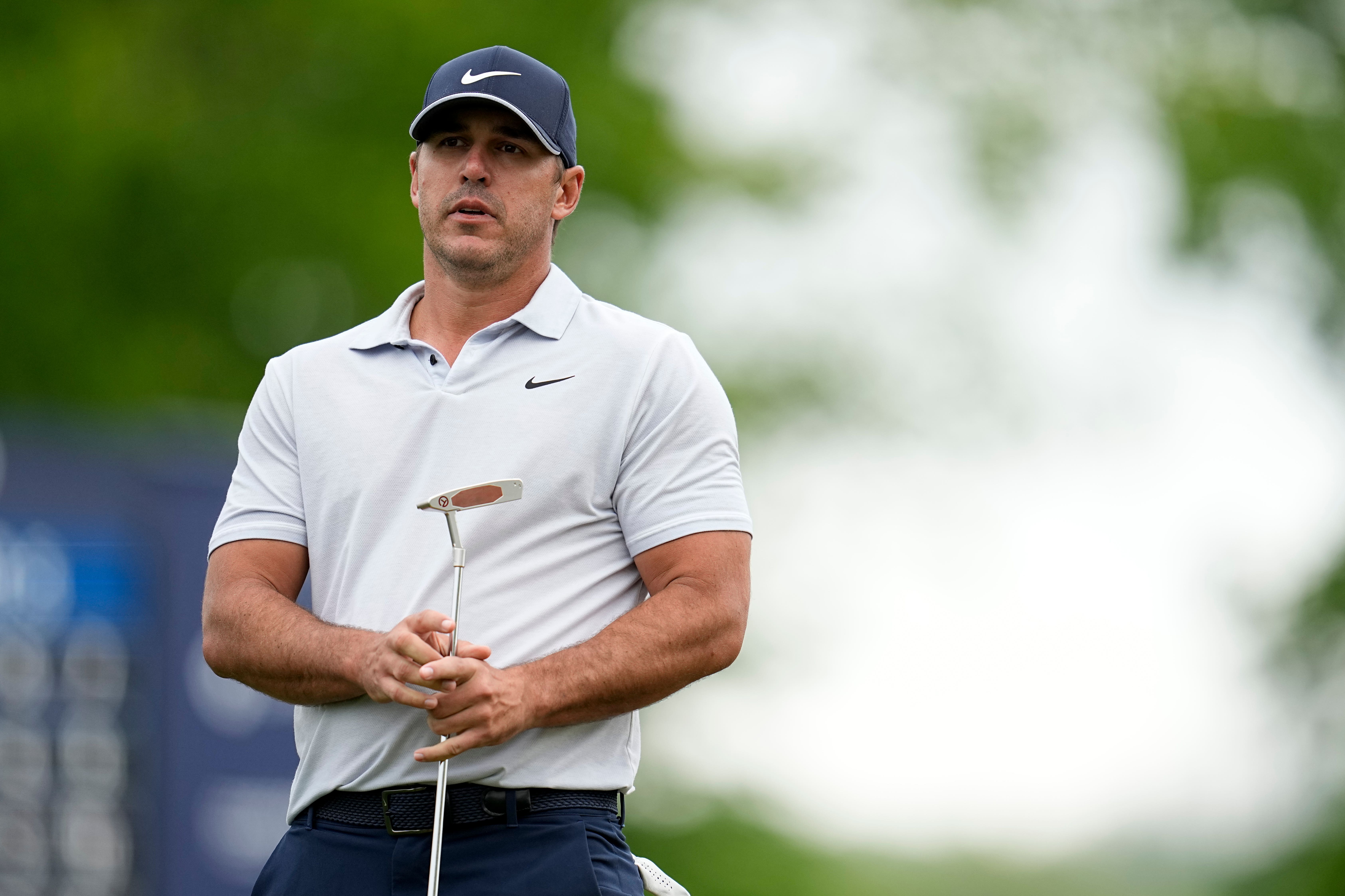 Brooks Koepka held a one-shot lead heading into the final round of the US PGA Championship (Abbie Parr/AP)