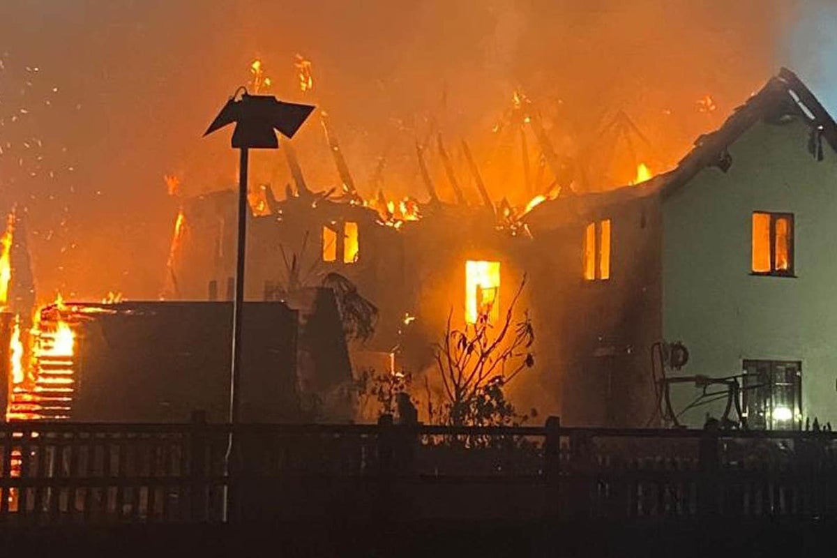 Dogs alert owners to huge house fire by barking in early hours | The ...