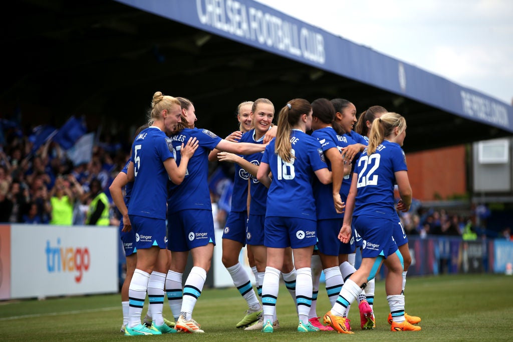 Magdalena Eriksson celebrates Chelsea’s second