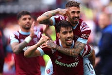 Leeds on the brink of relegation after West Ham fight back to win