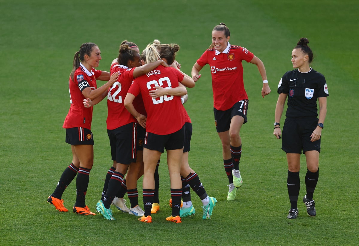 Manchester United vs Manchester City LIVE: Women’s Super League latest score, goals and updates from fixture