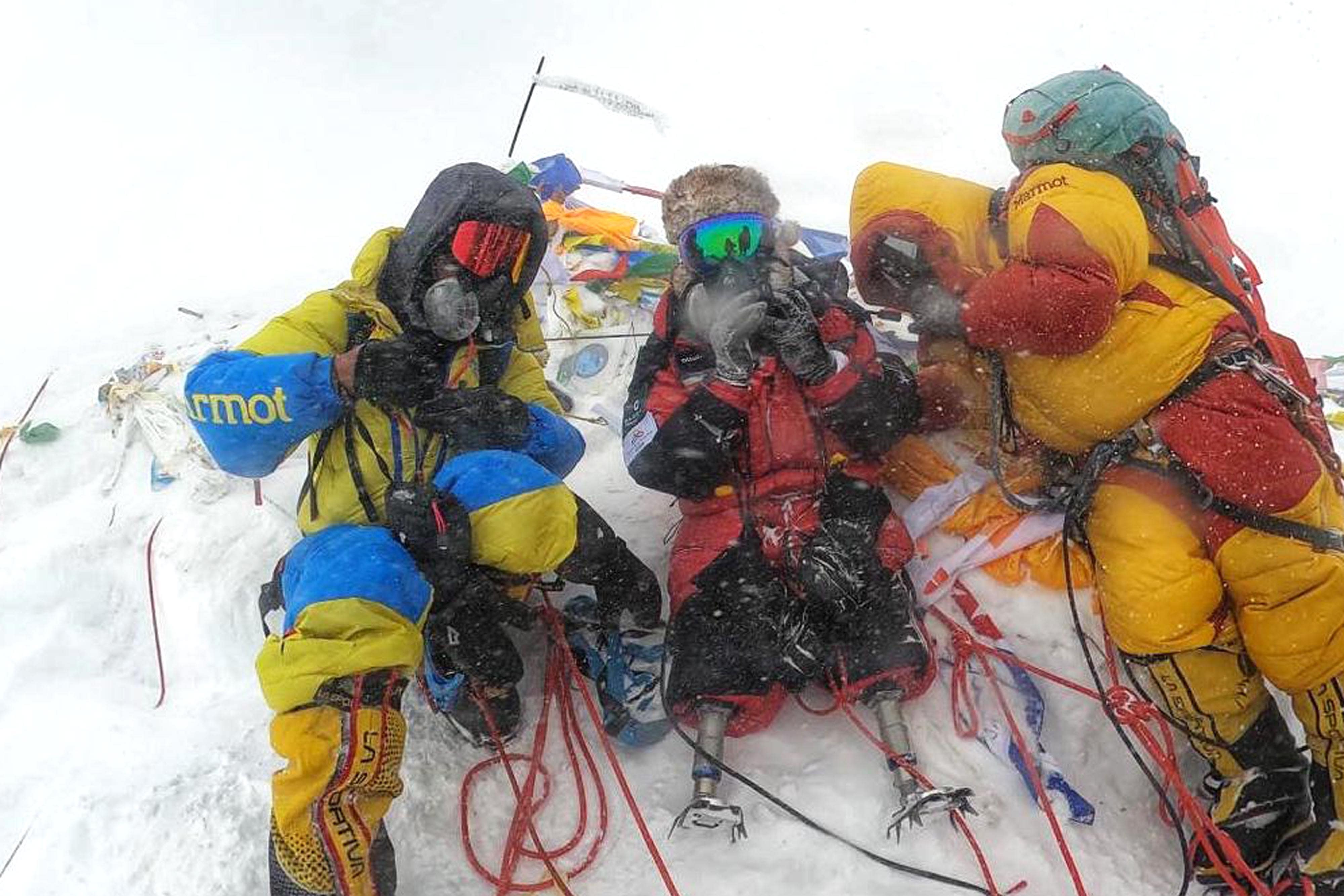 Double Amputee Climber Makes History On Mount Everest