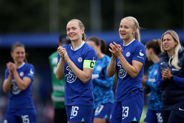 <p>Magda Eriksson and Pernille Harder will play their final games for the club </p>